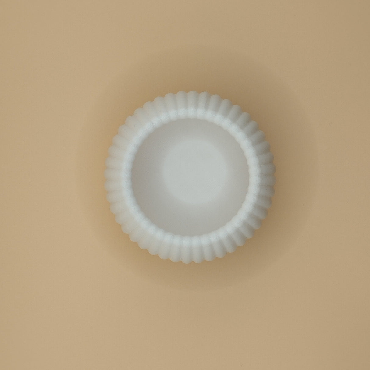 Filamora Studios Round Ribbed LED Tealight Holder