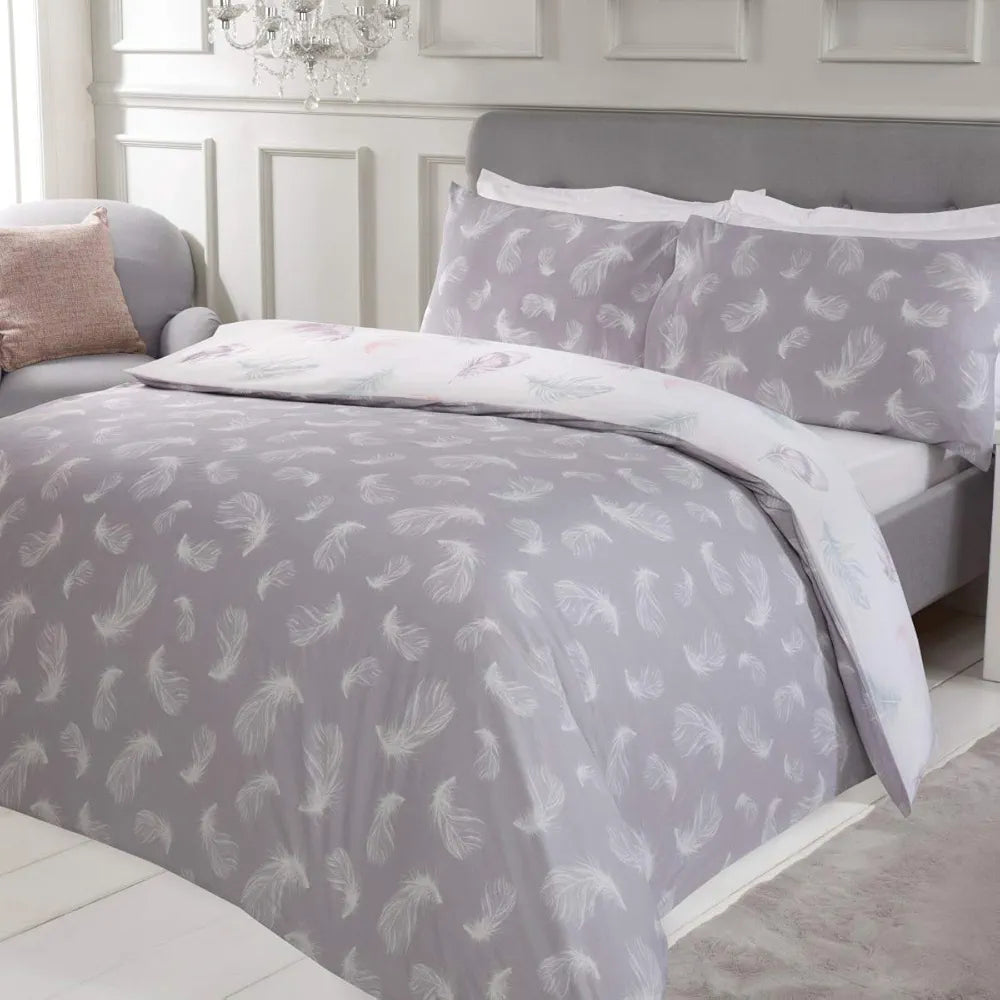 Blush & Bale Feather Pattern Duvet Set