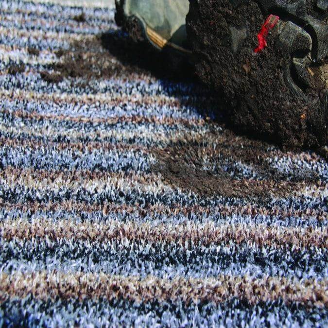 The Rugs Machine Washable Indoor Mat Stripe Design