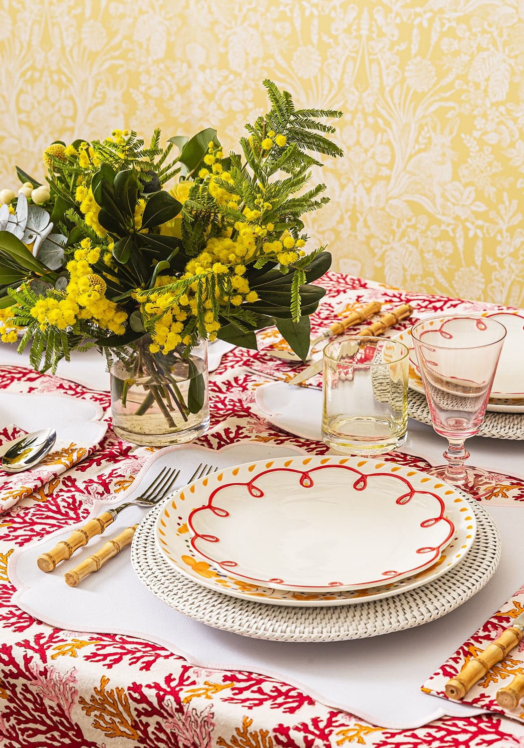 Casa by Josephine Jenno Rosa Pink Placemats - Set of 4