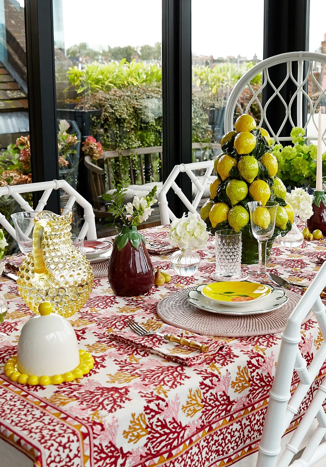 Casa by Josephine Jenno Rose Coral Table Napkin - Set of 4