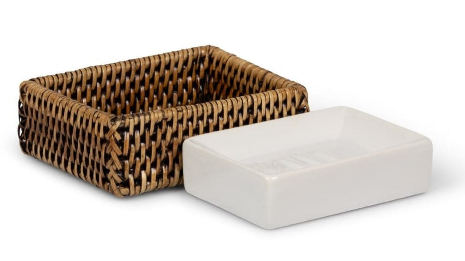 Casa by Josephine Jenno Rosie's Suds and Style Rattan Soap Dish