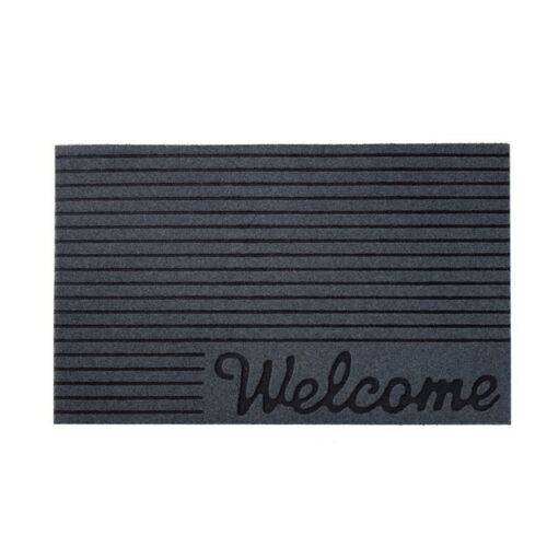 Nicoman Eco-Friendly "Welcome/Hello" Door Mat - Grey
