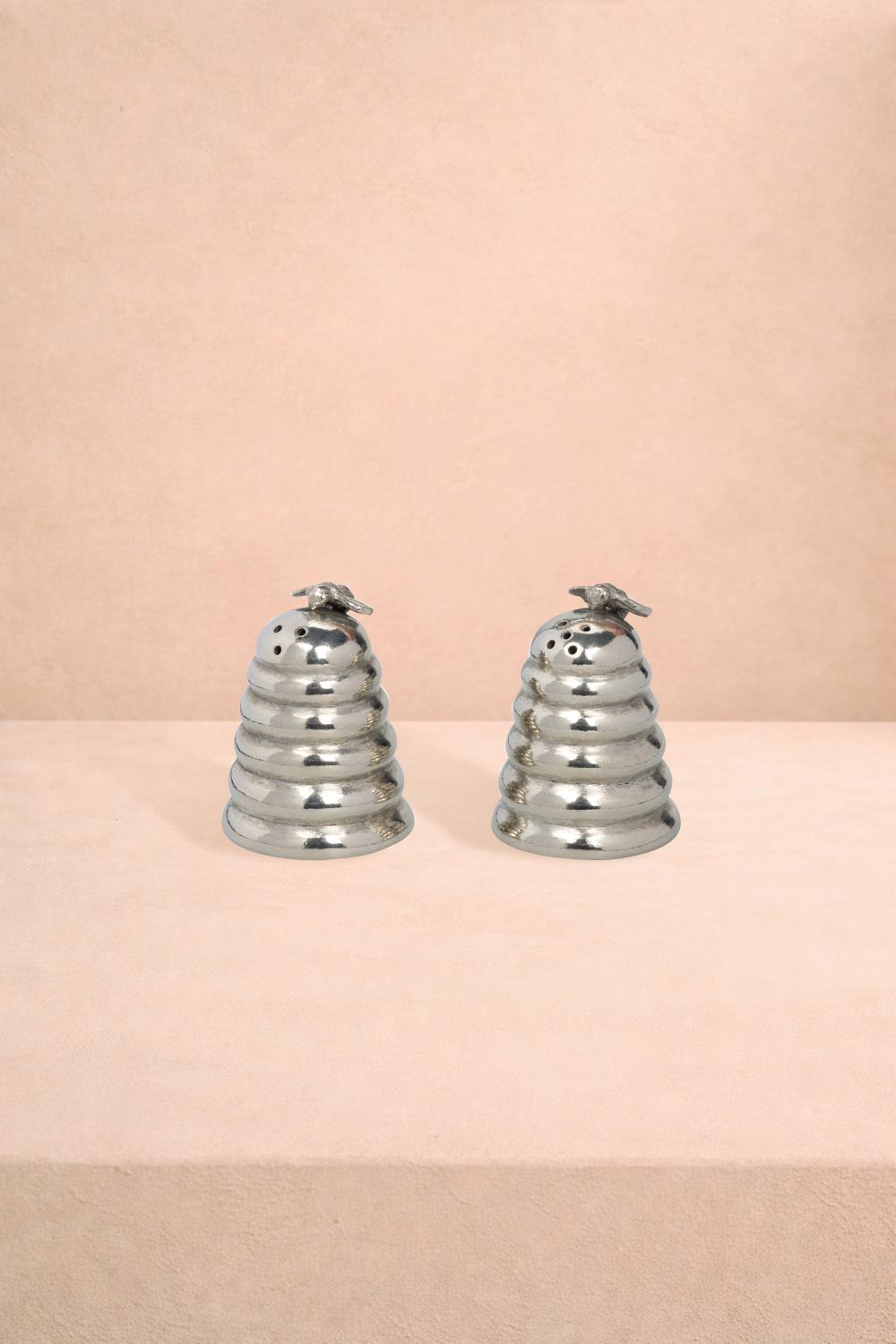 Casa by Josephine Jenno Pewter Bee Hive Harvest Salt & Pepper Shaker