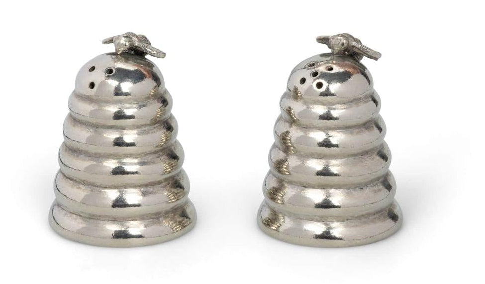 Casa by Josephine Jenno Pewter Bee Hive Harvest Salt & Pepper Shaker
