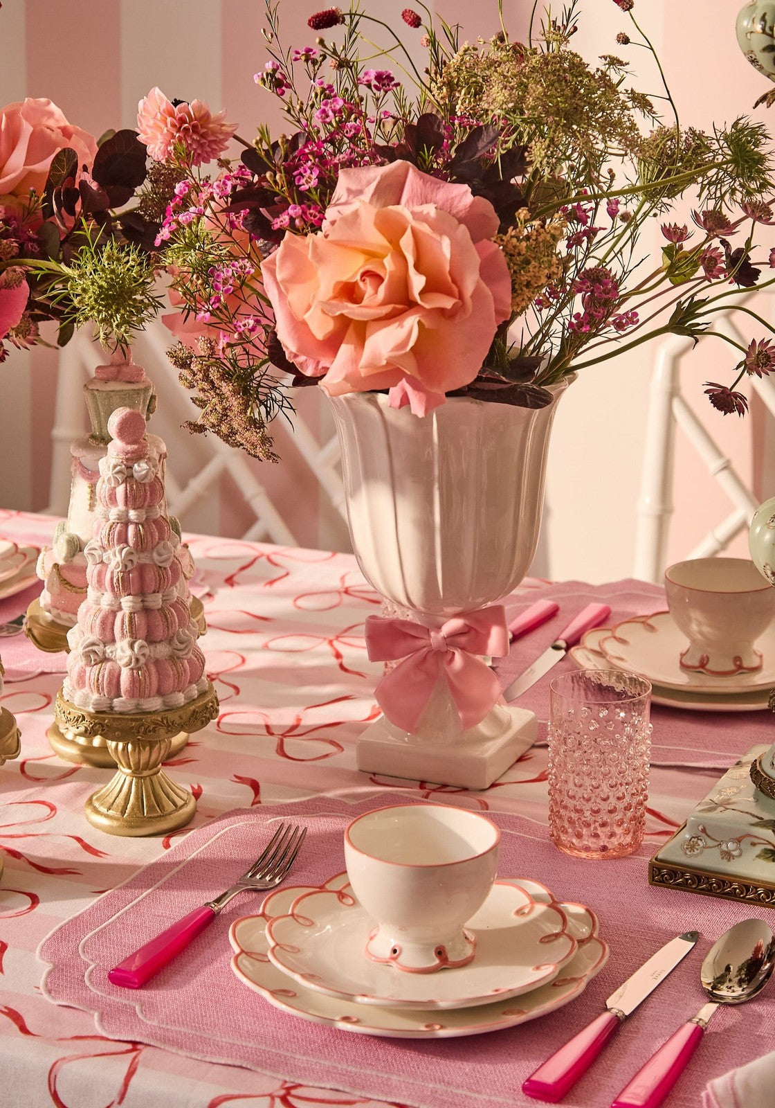 Casa by Josephine Jenno Pretty in Pink Scalloped Lunch Plate - Set of 4