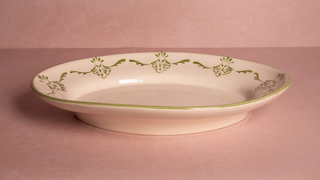 Casa by Josephine Jenno Cara Shell Serving Plate - Green