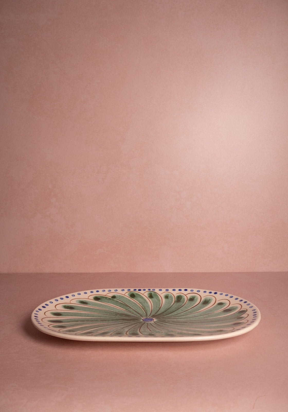 Casa by Josephine Jenno Peacock Serving Plate - Green