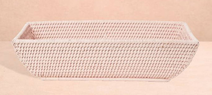 Casa by Josephine Jenno Wiltshire Long Rattan Basket Pink