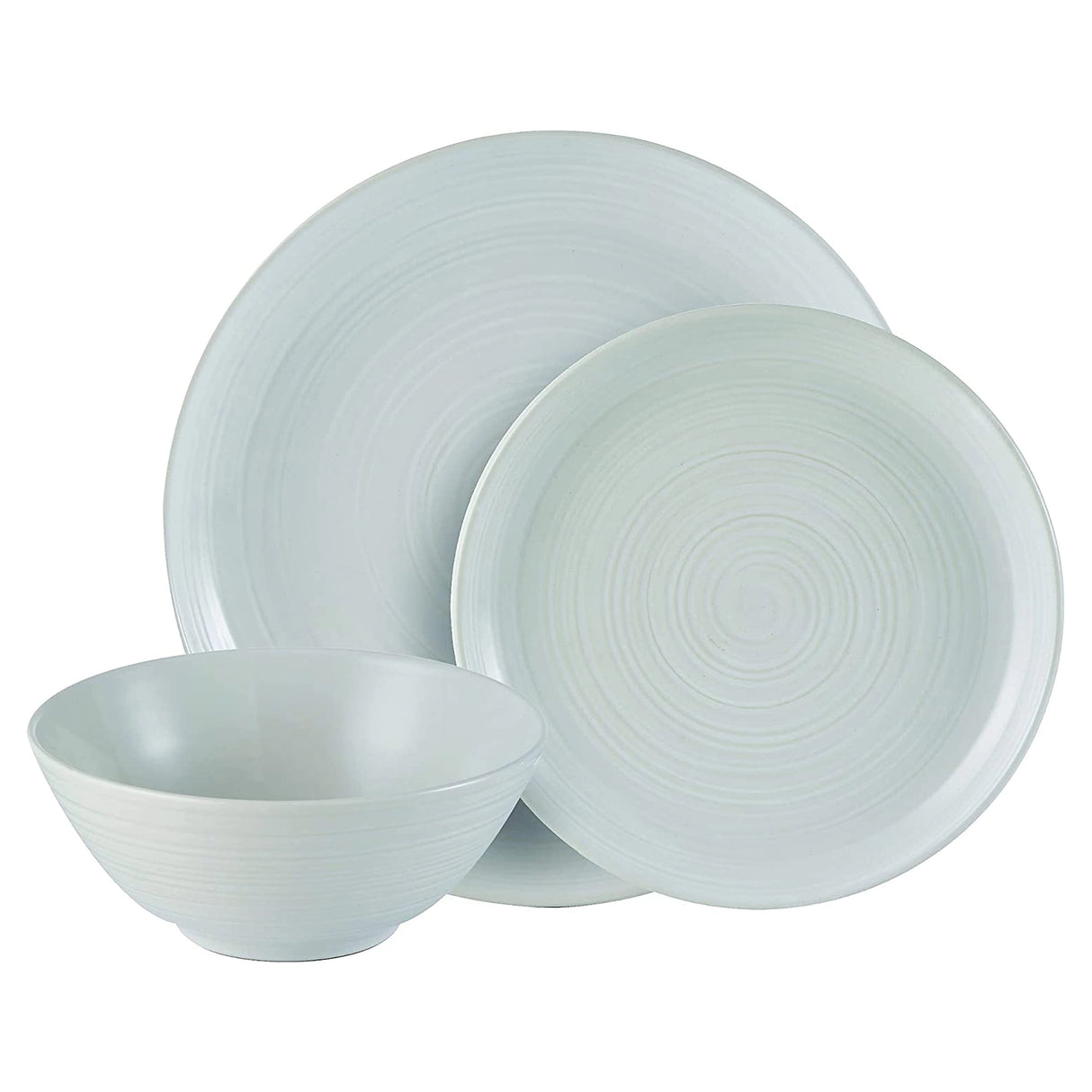 Mason Cash William Mason Stoneware White Dinner Set M/O 12pcs
