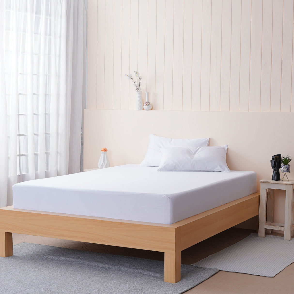 Ella Cotton White Fitted Sheet by SHEET STORY