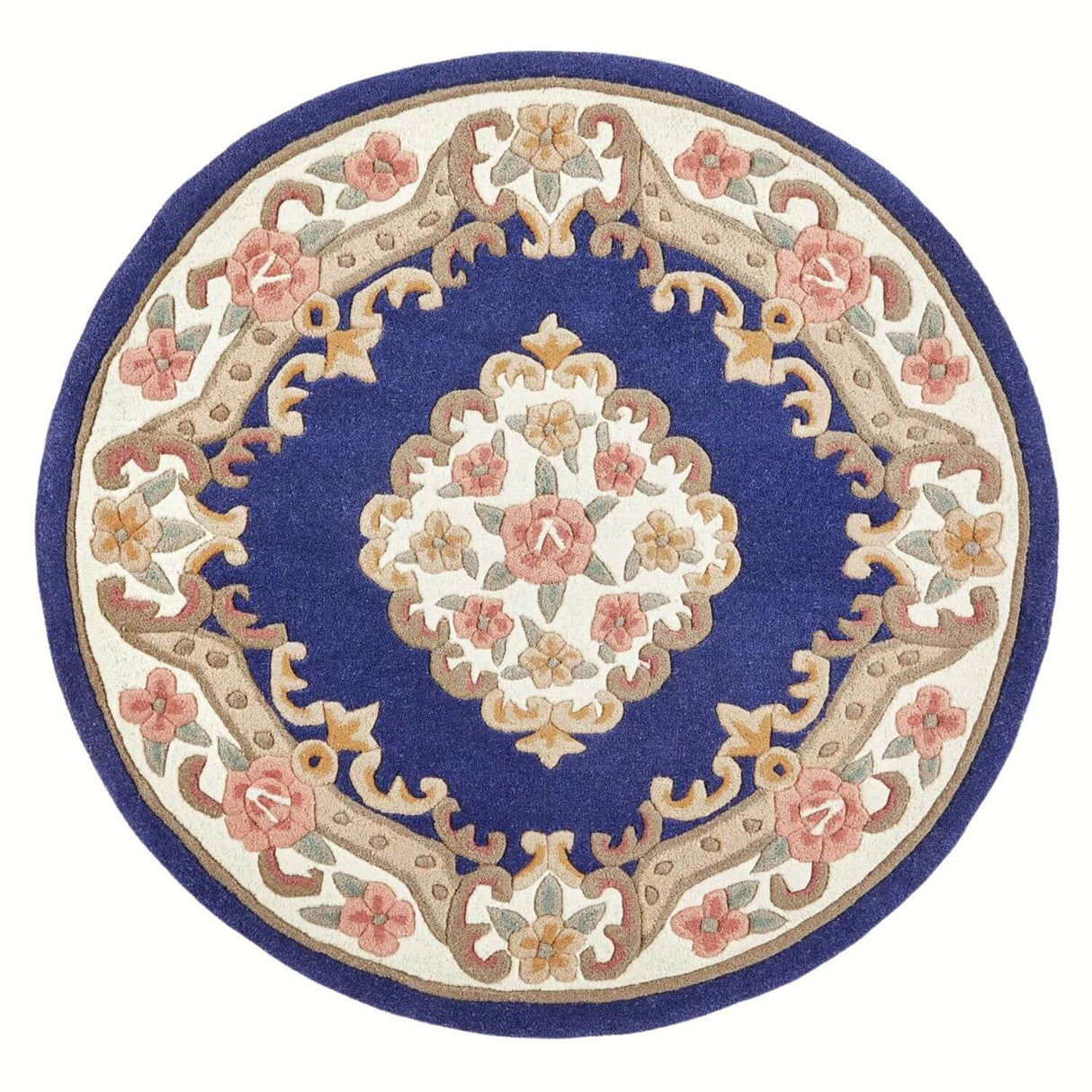 Shensi Navy Medallion Rug