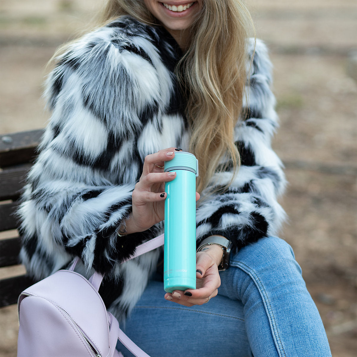 Asobu Skinny Mini Ultimate Flask, 230ml, Teal