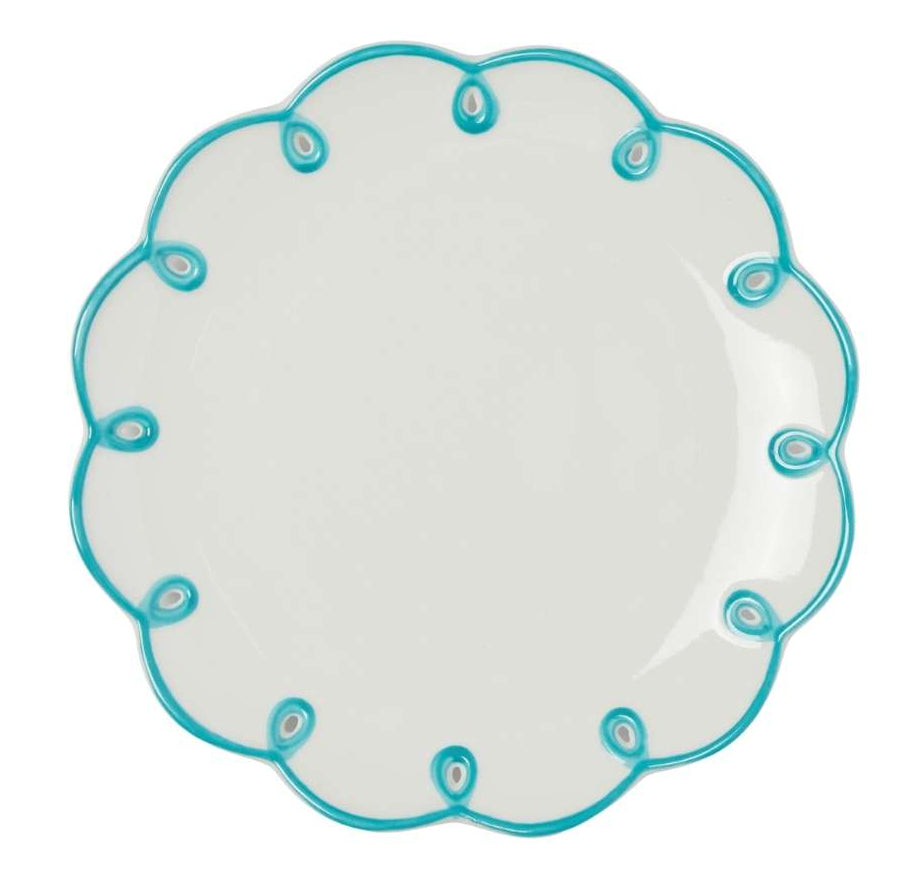 Casa by Josephine Jenno Sky Blue Scalloped Side Plates - Set of 4