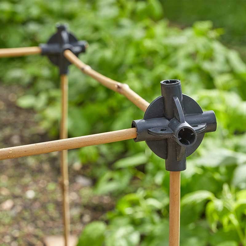 AllotMate Essentials Smart Garden Multijoint Cane Connectors, 6 Pack