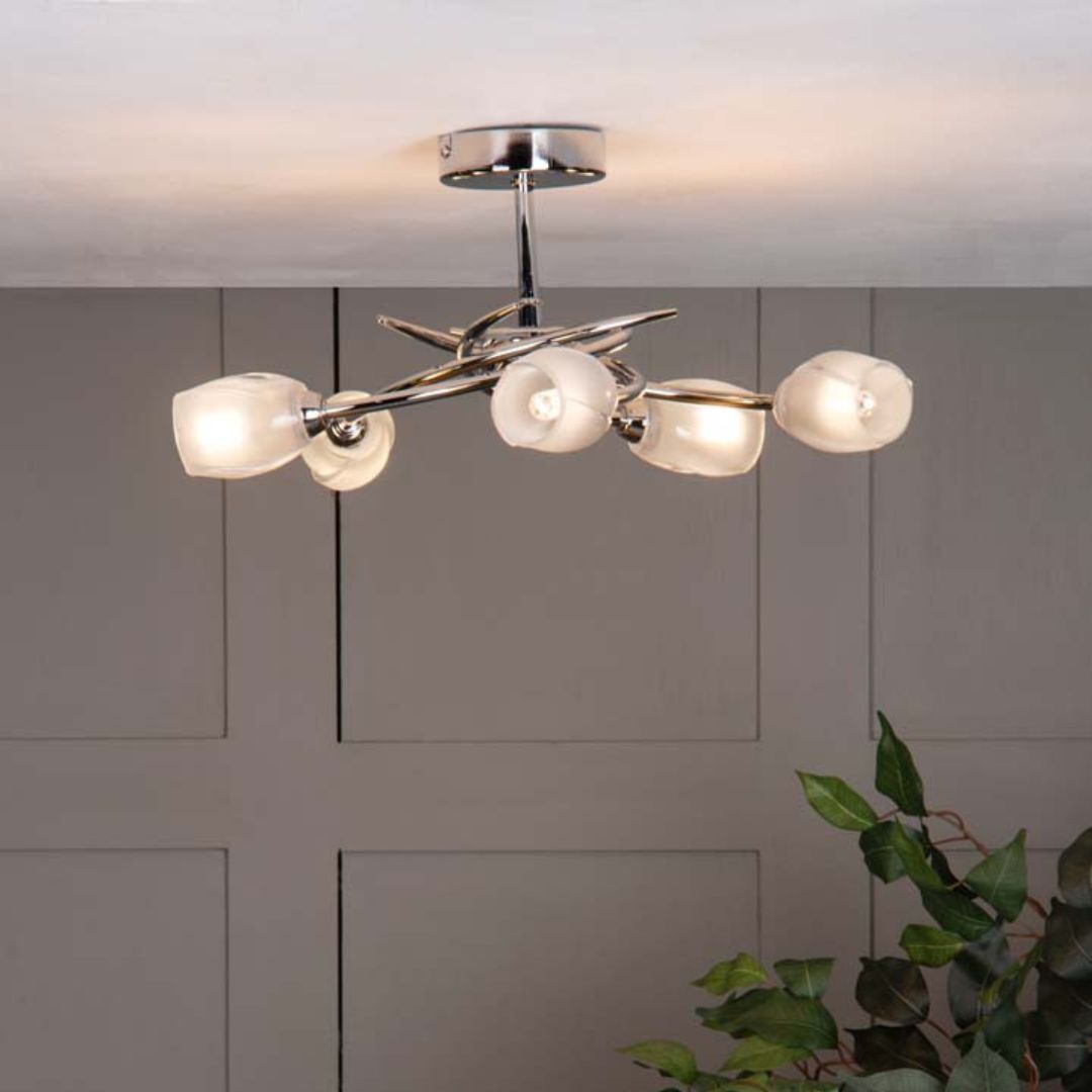 Pagazzi Spike 5-Light Semi-Flush Ceiling Light