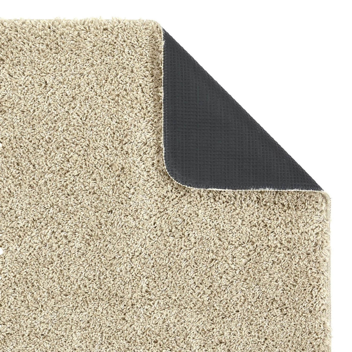 Washable Stone Shaggy Rug - 100% polypropylene