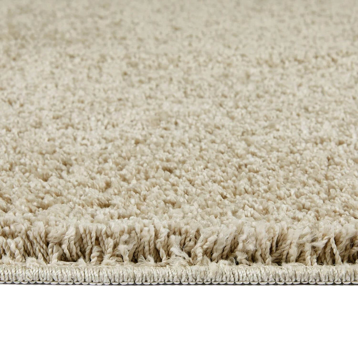 Washable Stone Shaggy Rug - 100% polypropylene