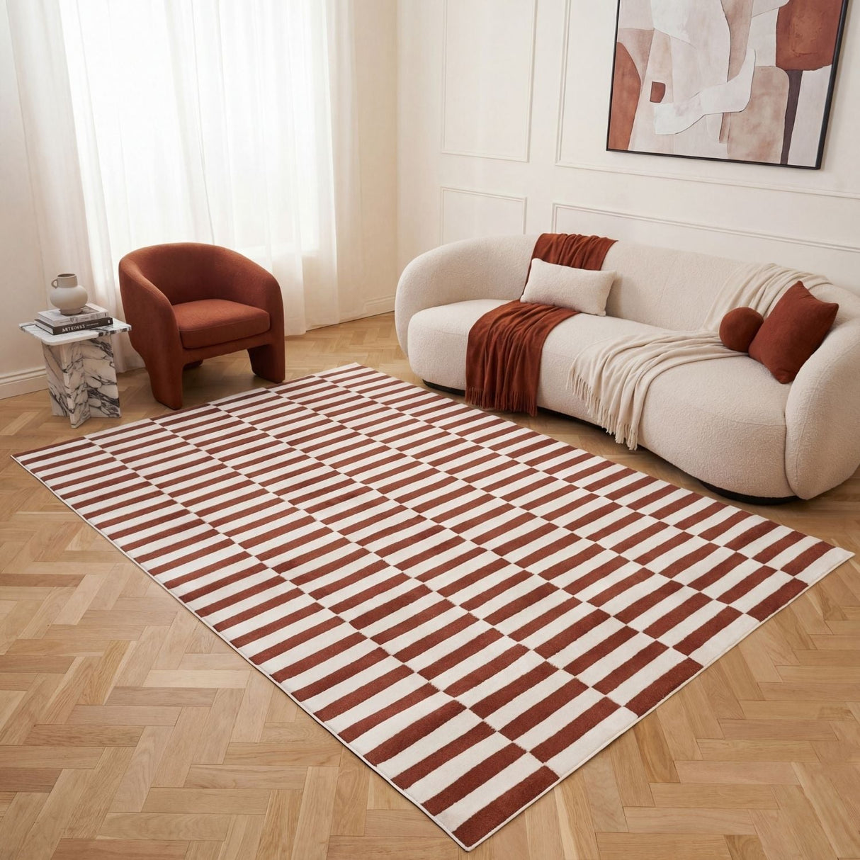 The Rugs Loft Striped Terra Rug
