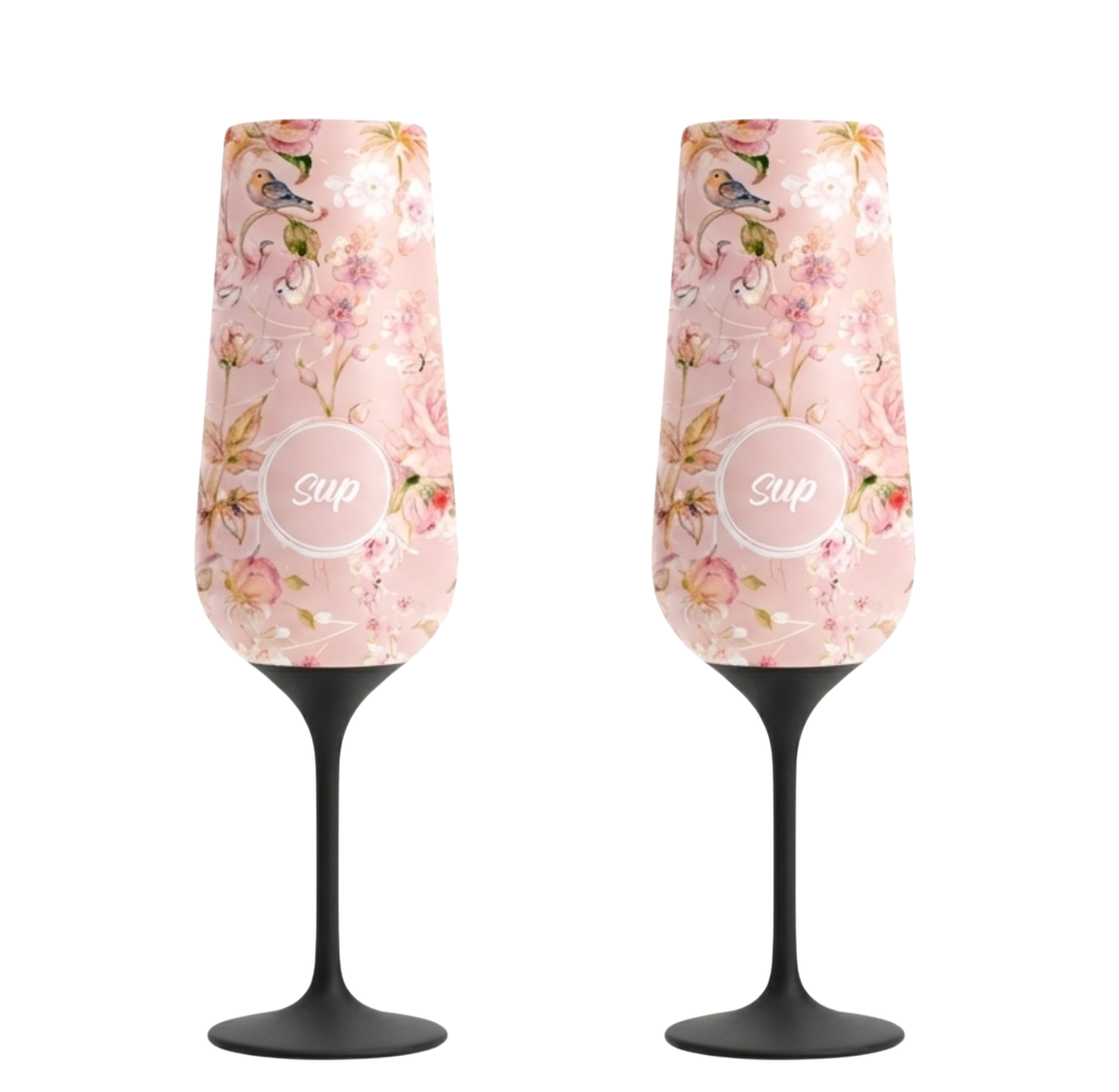 Sup drinkware Insulated Champagne Flute Flowers | 250ml