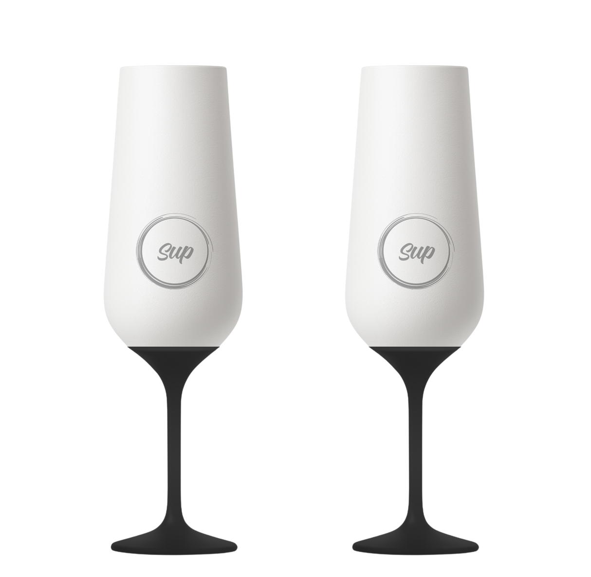 p drinkware Insulated Champagne Flute White - 250ml