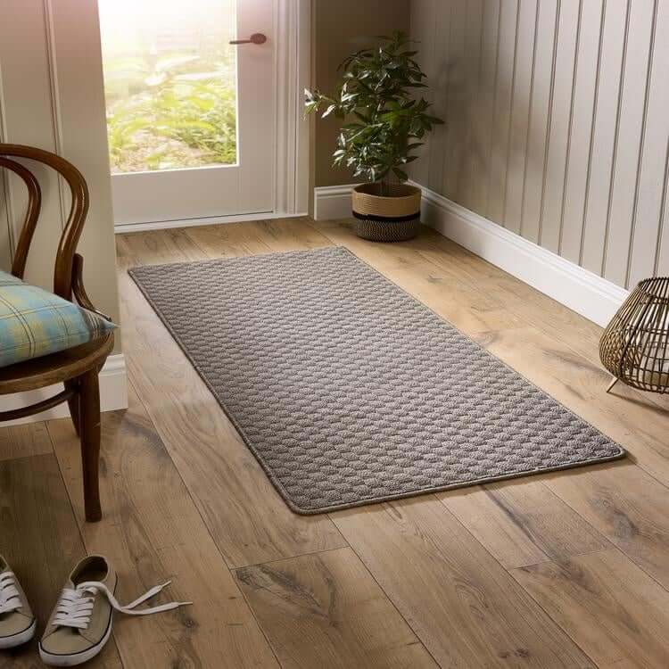 Textured Washable Mat and Runner Dots Design by The Rugs