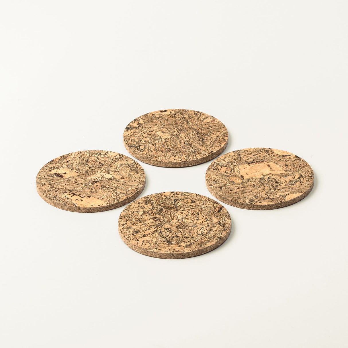 Portuguese Treasures Round Black Twist Cork Coasters