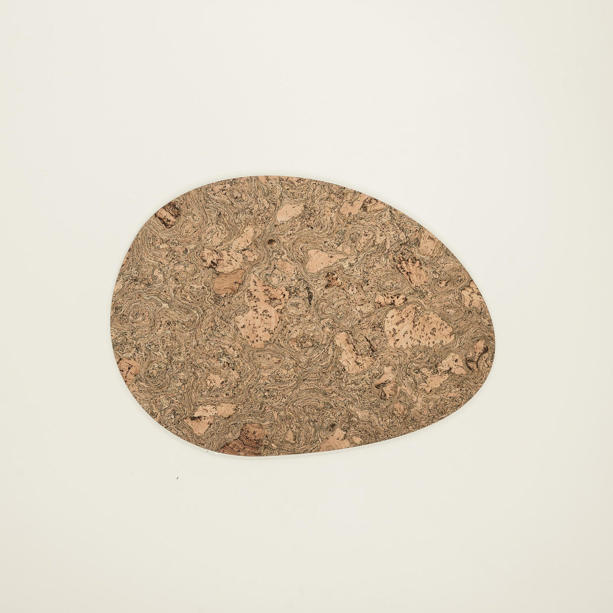 Portuguese Treasures Black Twist Pebble Shape Cork Placemat