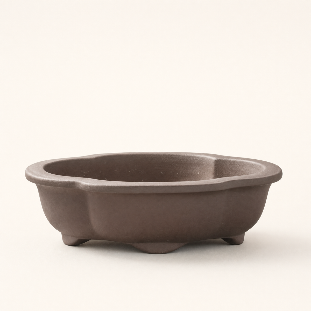 Yorkshire Bonsai Unglazed Bonsai Pot Floral - 18cm x 15cm x 4cm