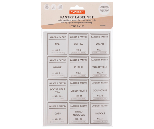 Typhoon Set Of 4 Pantry Labels