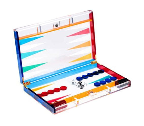 Casa by Josephine Jenno Acrylic Backgammon Set