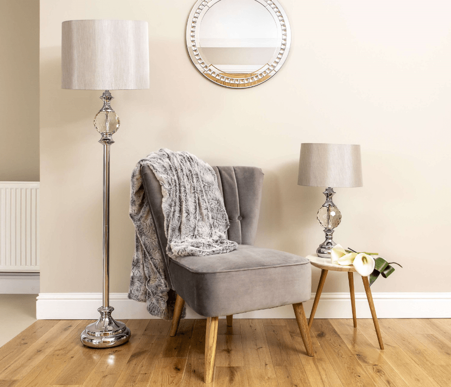 Pagazzi Vanessa Polished Chrome Floor Lamp