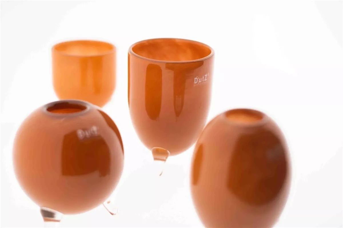 Lowlands Design Evita Mouthblown Glass Vase - Set of 4