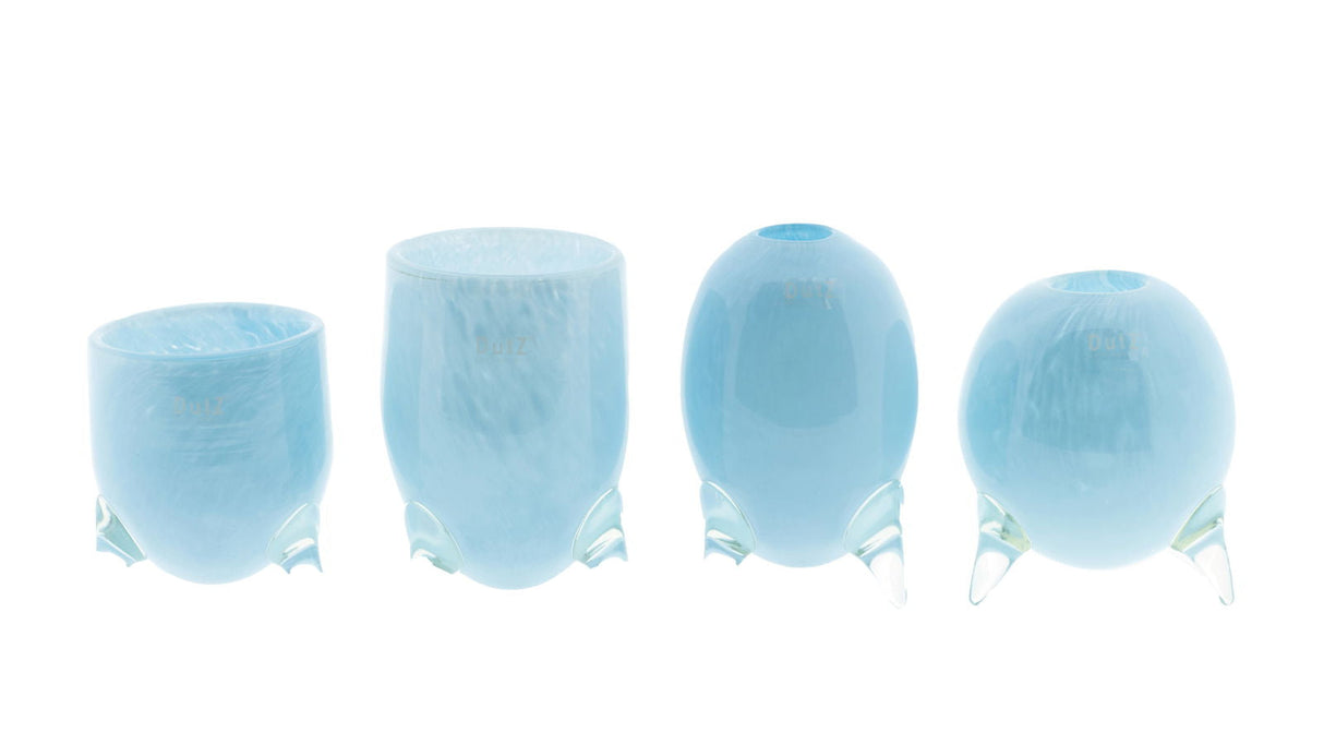 Lowlands Design Evita Mouthblown Glass Vase - Set of 4