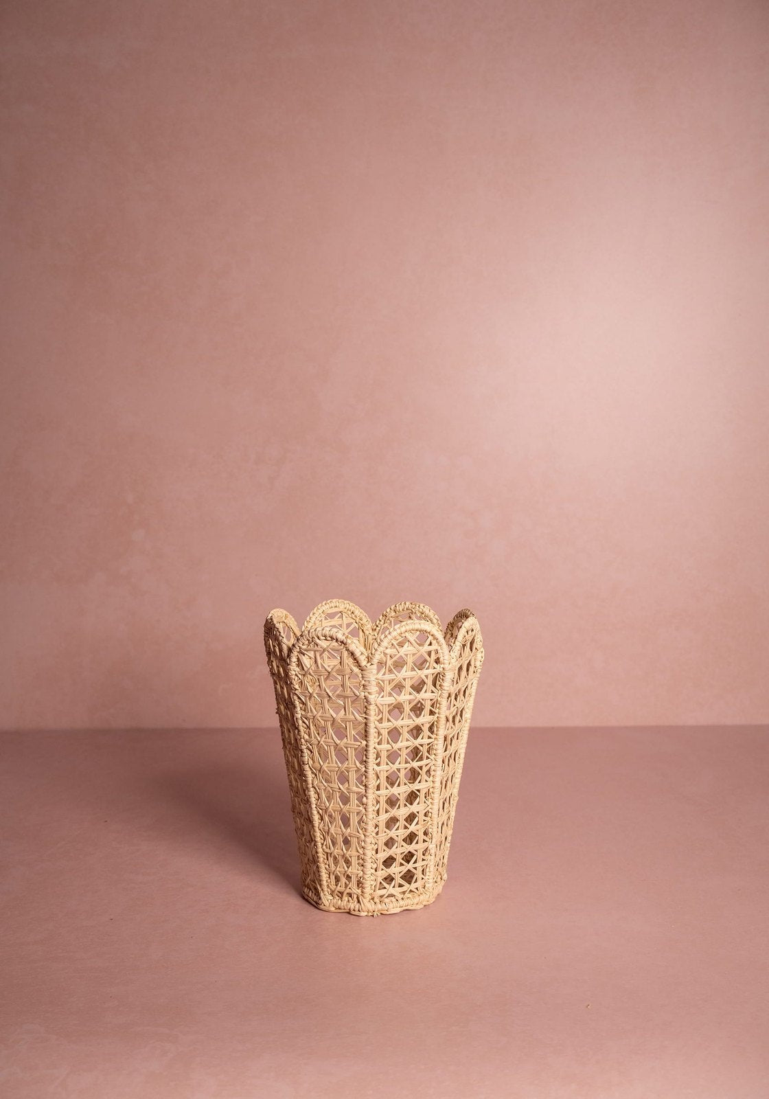 Casa by Josephine Jenno Atlantico Iraca Scallop Vase - Natural