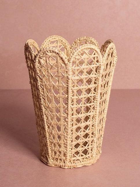 Casa by Josephine Jenno Atlantico Iraca Scallop Vase - Natural