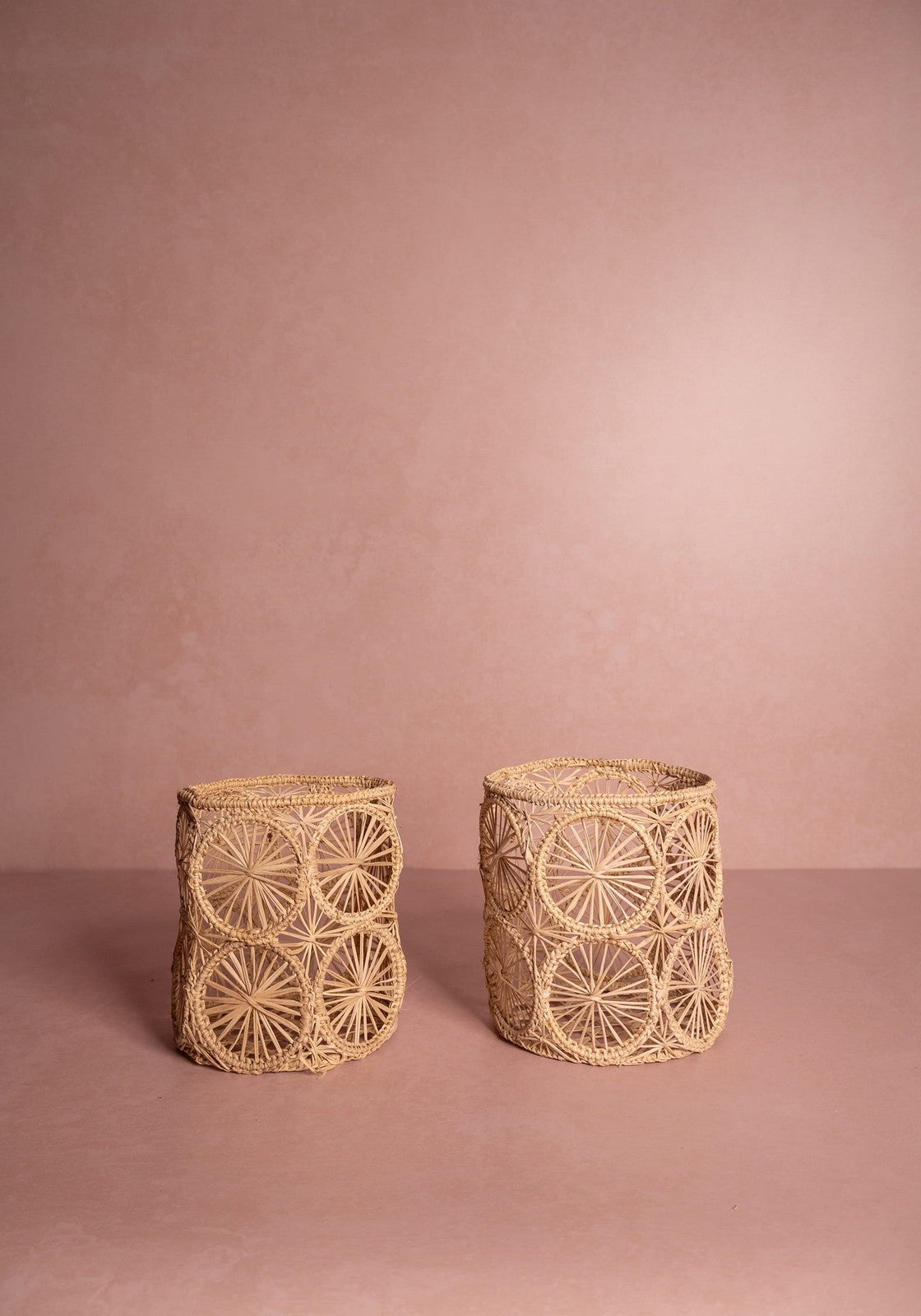 Casa by Josephine Jenno Atlantico Woven Hurricane Vase - Natural