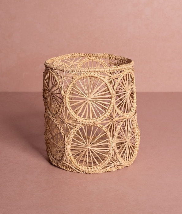 Casa by Josephine Jenno Atlantico Woven Hurricane Vase - Natural