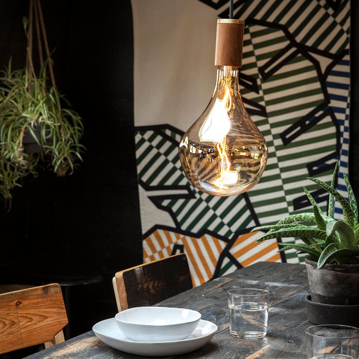 Tala Voronoi II Pendant Light in Walnut