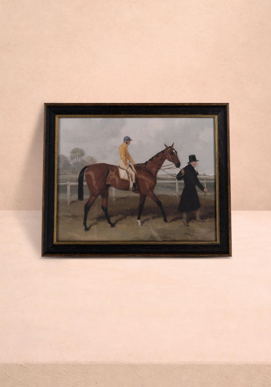 Casa by Josephine Jenno Morning Ride Portrait Vintage Race Track Print