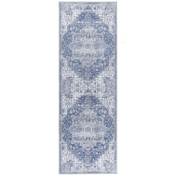 The Rugs Washable Rug Eterna Blue
