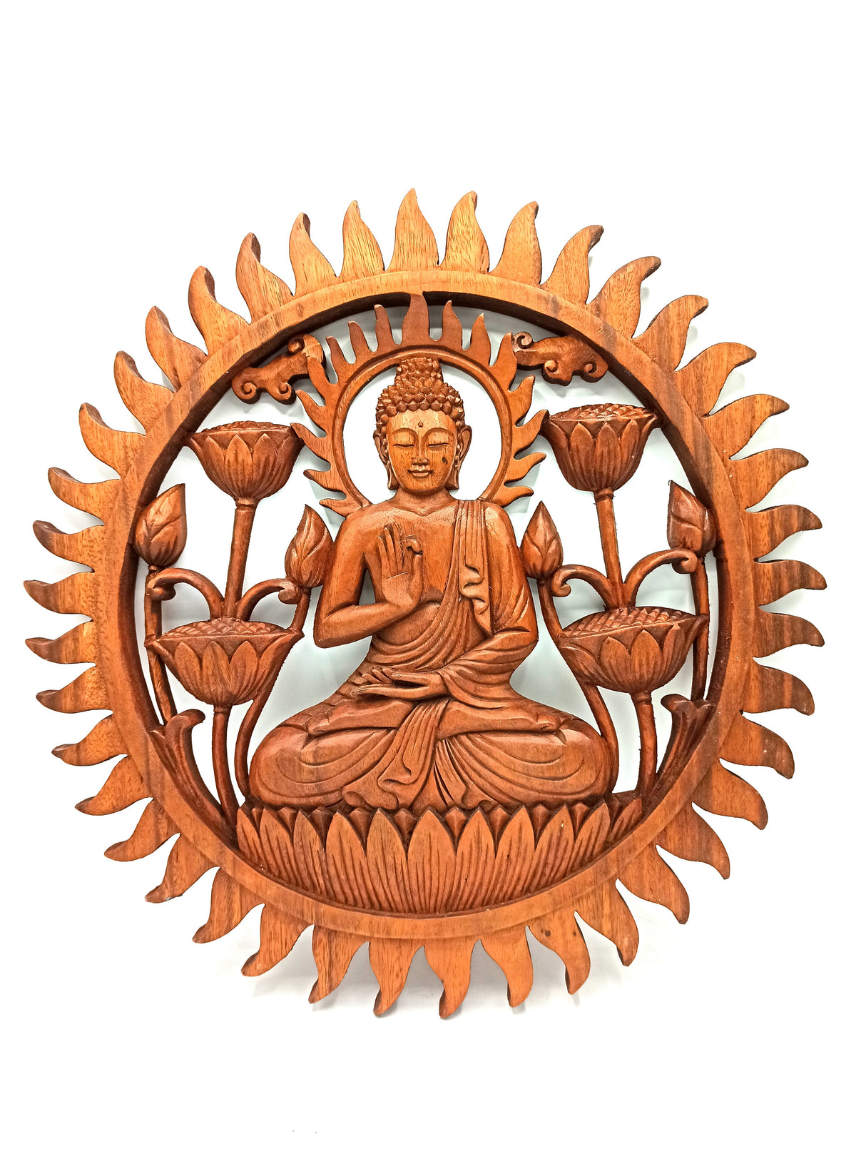 Yorkshire Bonsai Buddha Lotus Wall Panel - 40cm
