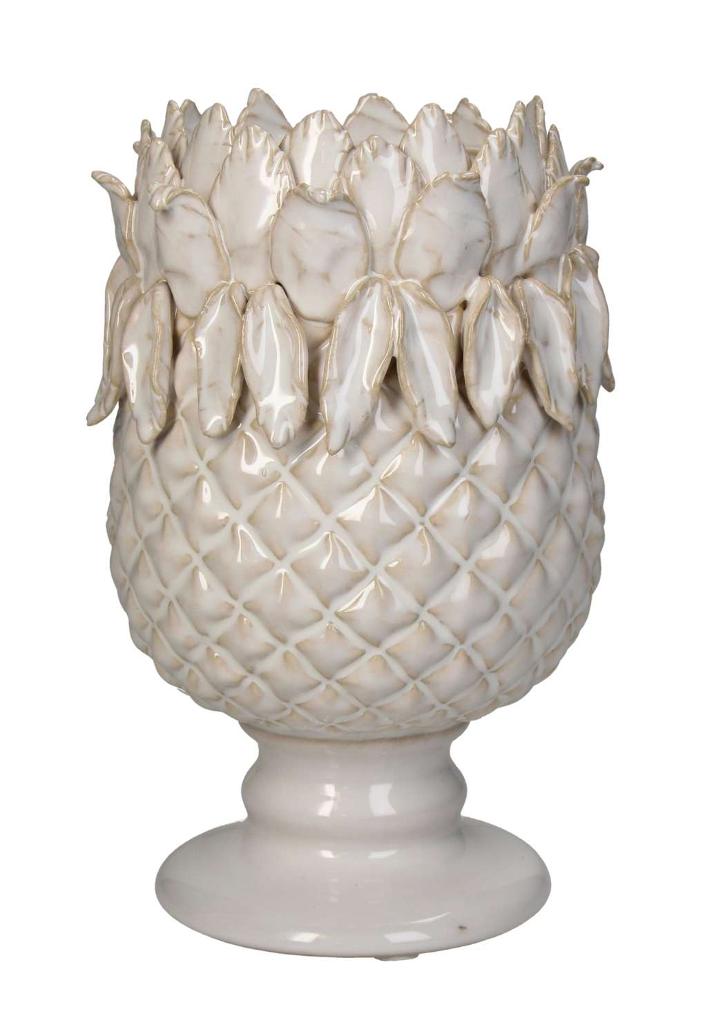 Casa by Josephine Jenno White Pineapple Vase