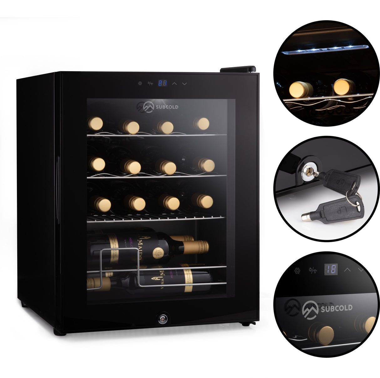 Subcold Viva16 LED Wine Cooler | 16 Bottle