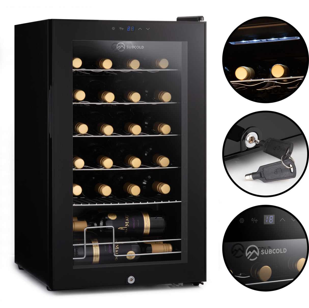 Subcold Viva24 LED Wine Cooler - 24 Bottle