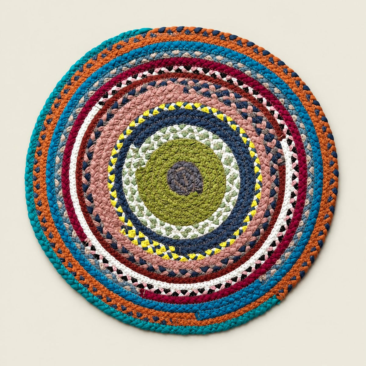 Portuguese Treasures Round Braided Cotton Placemats