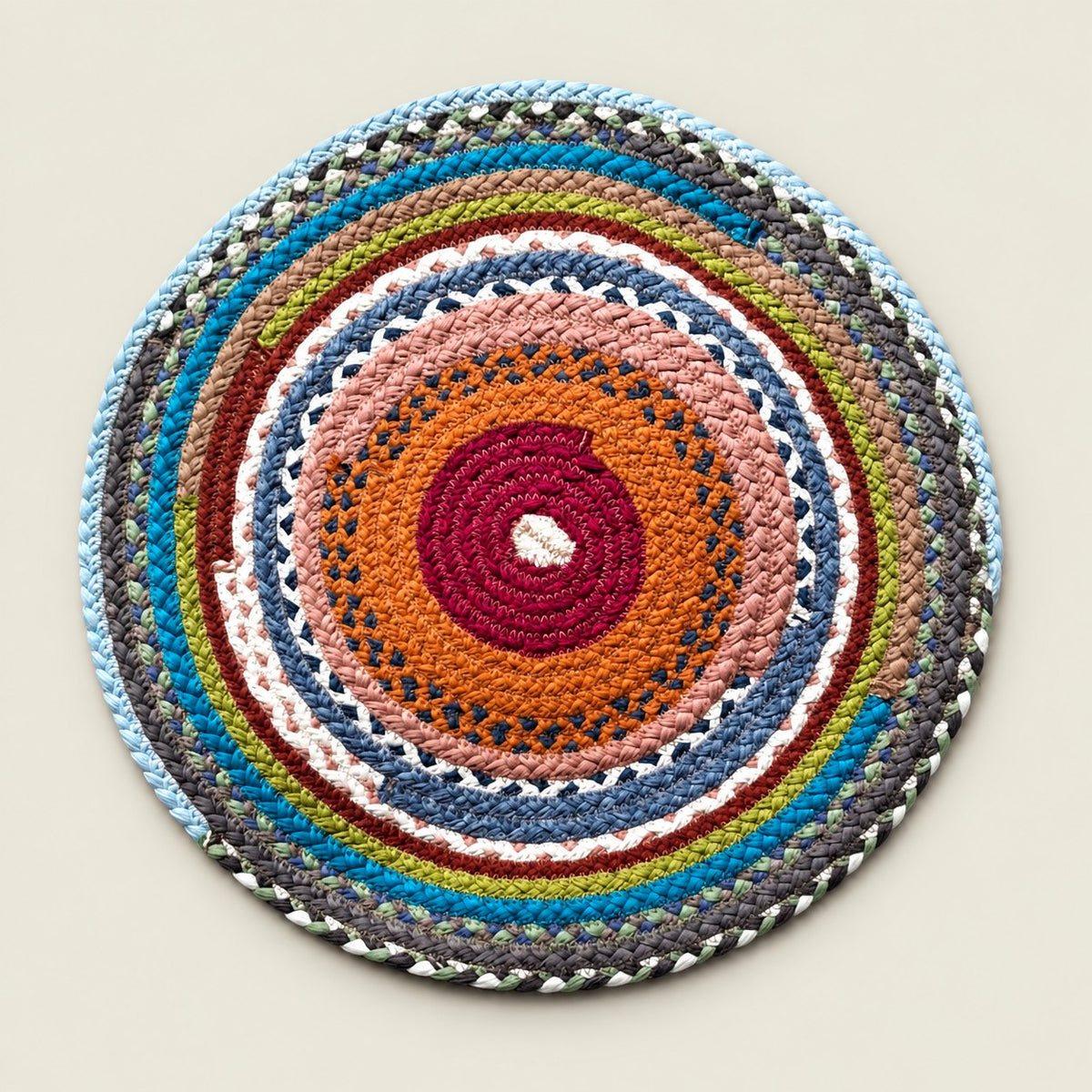 Portuguese Treasures Round Braided Cotton Placemats