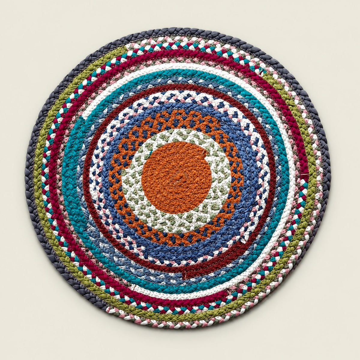 Portuguese Treasures Round Braided Cotton Placemats