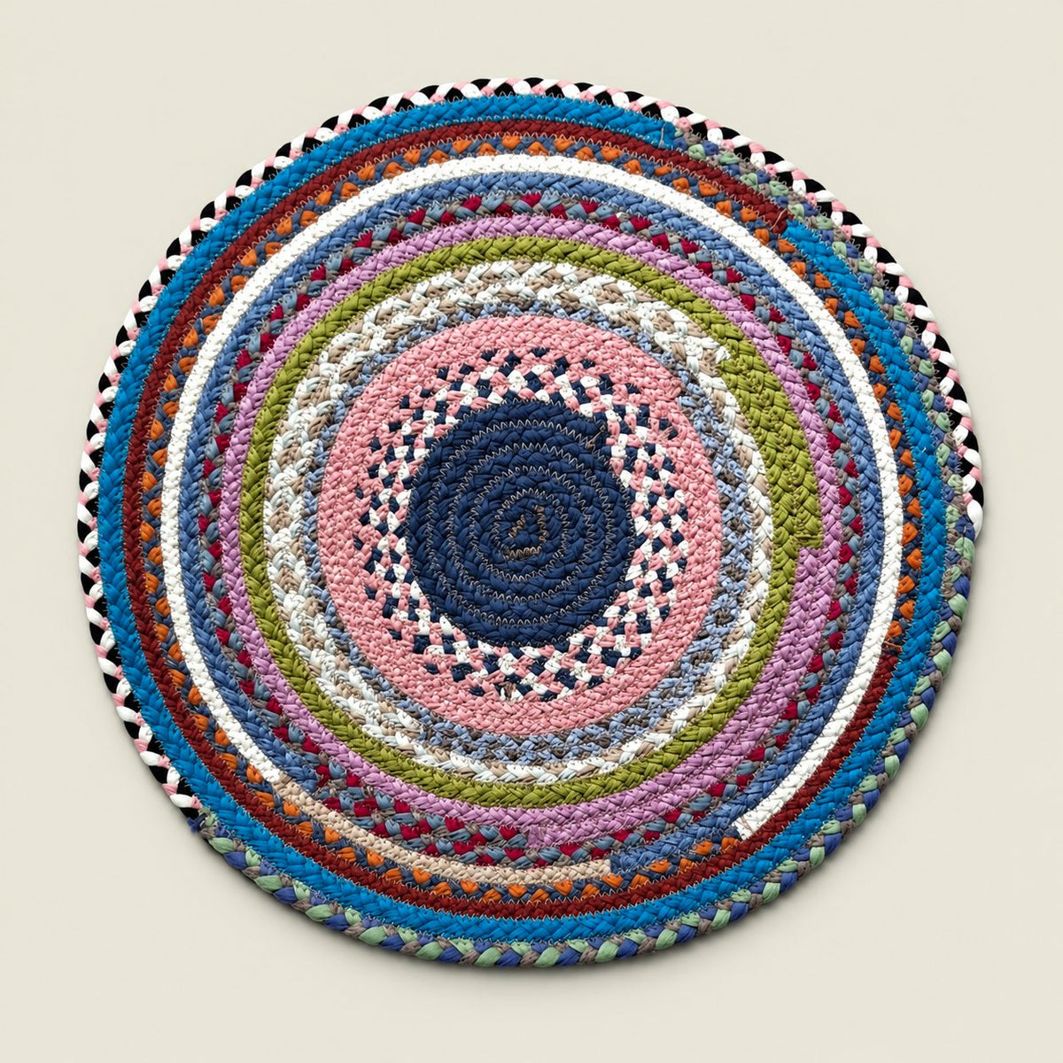Portuguese Treasures Round Braided Cotton Placemats