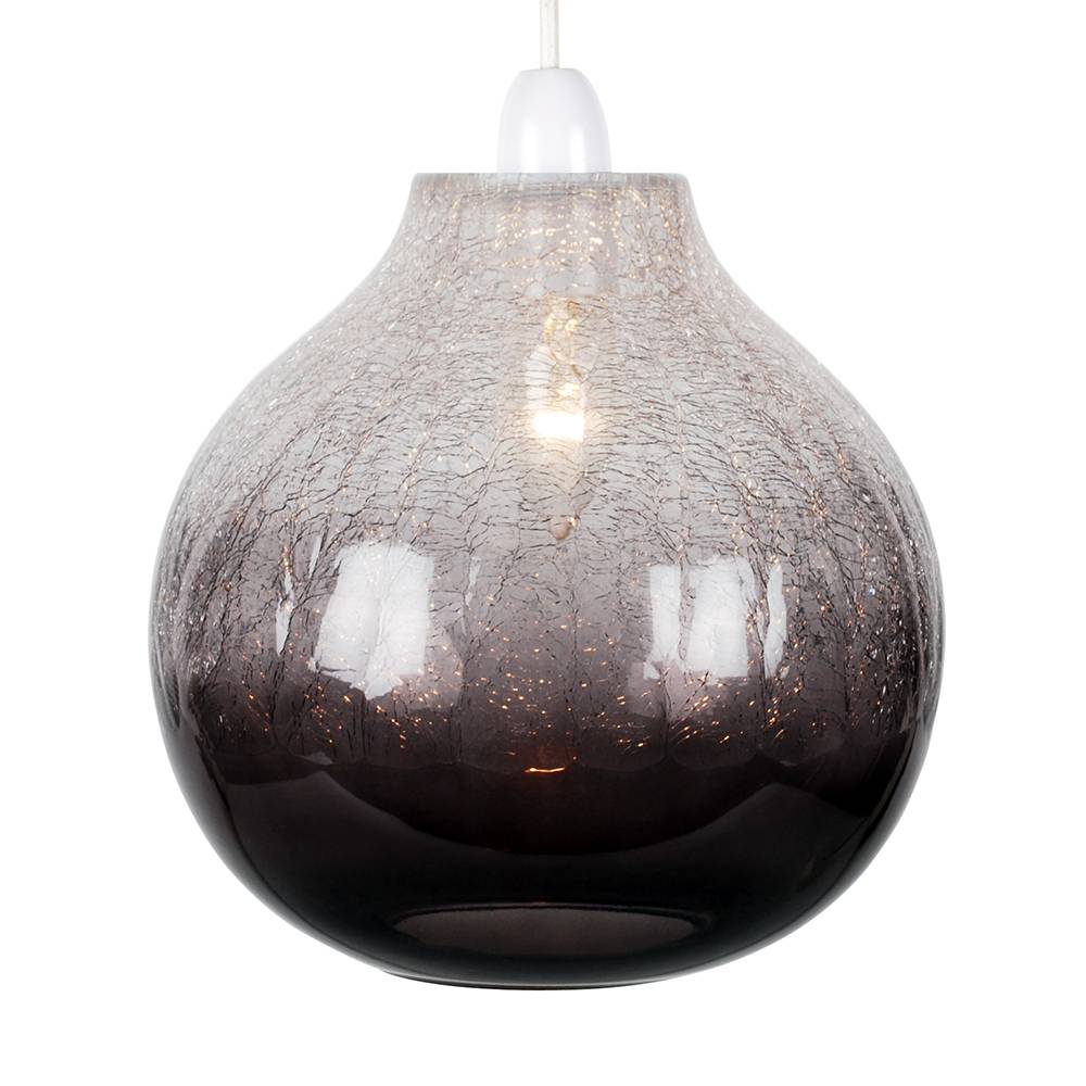Pagazzi Ibbie Smoked Glass Easy Fit Ceiling Pendant Light Shade